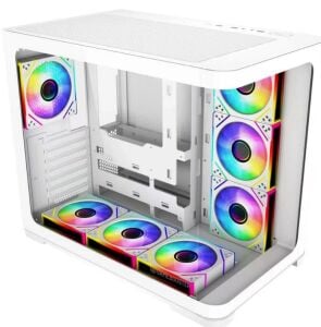 GAMEBOOSTER 750W 80+ BRONZE Seaview GB-G2852W Gaming Mid-Tower PC Kasası Beyaz