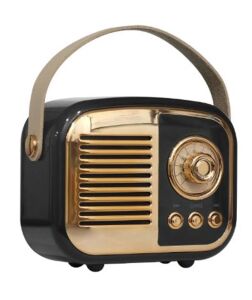 Mikado MD-24BT Echoes 3W 800mAh Siyah Usb+TF Kart+Bluetooth Destekli Klasik Retro Müzik Kutusu