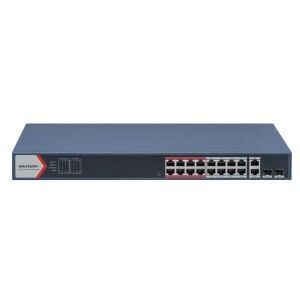 HIKVISION 16port PoE 230w  2-SFP 10/100 Yönetilebilir Switch DS-3E1318P-EI