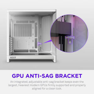 NZXT H6 RGB+ CC-H62FW-P1 Dual-Chamber Gaming Mid-Tower PC Kasası Beyaz