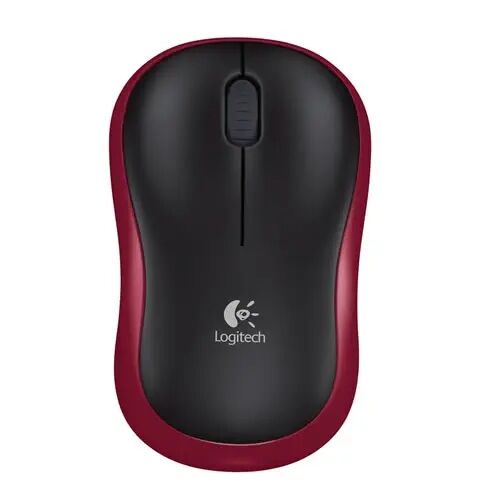 LOGITECH M185 Kablosuz Siyah/Kırmızı Mouse (910-002237)