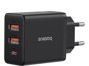 BASEUS P10111402113-00 Cube Hızlı 2U+C 30W Şarj Cihazı Küme Siyahı