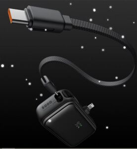 MCDODO MC-7800 5000mAh 22.5W Dahili Kablo ve Lightning Konnektörlü Mini Powerbank