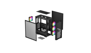 DEEPCOOL CC560-MESH-V2 4-ARGB Fanlı Gaming Mid-Tower PC Kasası