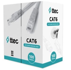Ttec KBL-CAT6-23CCA-IN100G İç Mekan PVC Gri 100 metre Kablo