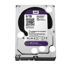 WD60PURX 6TB 3.5'' INTELLIPOWER 64MB SATA PURPLE 7/24 GÜVENLİK HDD