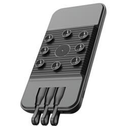 SnapMax SNP-3007 10.000 mah Siyah Vantuzlu Kablosuz ve 3in1 Kablolu Powerbank