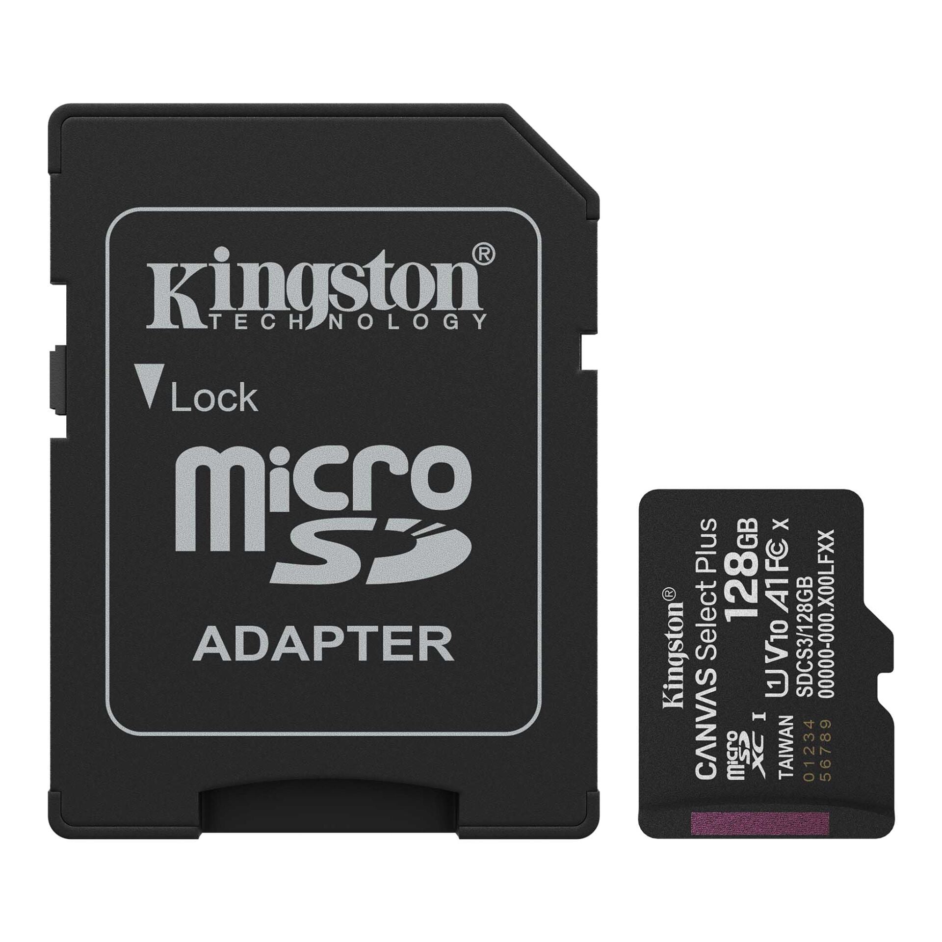 KINGSTON 128GB Micro SD Kart Canvas Select Plus SDCS3/128GB
