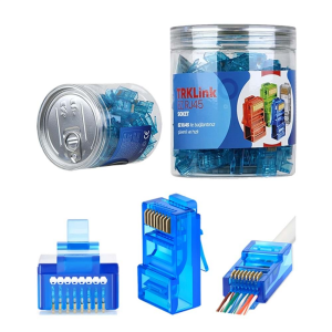 TRKLINK EZ RJ45 Konnektör 100lü Paket Mavi