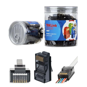 TRKLINK EZ RJ45 Konnektör 100lü Paket Siyah