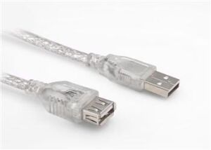 S-link SL-AF30 30cm Usb 2.0 AM To AF Şeffaf Uzatma Kablosu