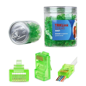 TRKLINK EZ RJ45 Konnektör 100lü Paket Yeşil