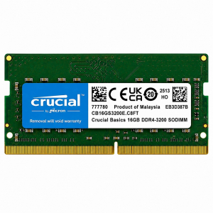 CRUCIAL 16GB DDR4 3200MHZ CL22 Notebook Ram Kutusuz CB16GS3200E.C8FT