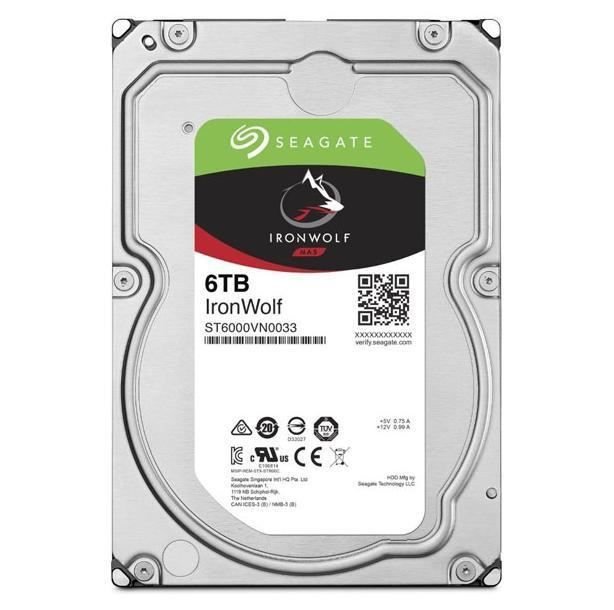 ST6000VN0033 6TB 3.5'' 7200RPM 256MB Sata3 Ironwolf Nas Dahili HardDisk