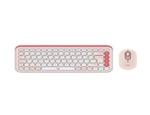 Logitech Pop Icon Combo 920-013077 Pembe Kablosuz Klavye Mouse Seti