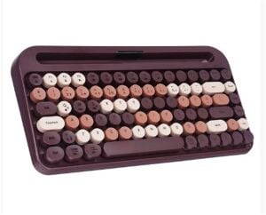 Everest KB-99 MOCHA 2.4G+BT1+BT2 Çoklu Cihaz Bağlantılı Q Kablosuz klavye