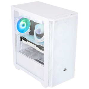 POWERBOOST PB-P2252BW 4-ARGB Fanlı Gaming Mid-Tower PC Kasası Beyaz