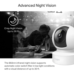 TP-LINK 3MP 4mm WiFi Kablosuz Pan-Tilt IP Kamera TAPO-C212