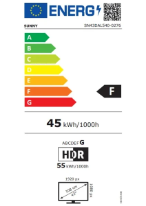 SUNNY 43 43DAL540 WEBOS LED TV