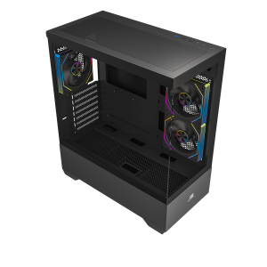 POWERBOOST 750W 80+ BRONZE PB-J9031B 3-ARGB Fanlı Gaming Mid-Tower PC Kasası