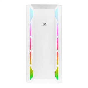 POWERBOOST VK-G3701W 3-RGB Fanlı Gaming Mid-Tower PC Kasası Beyaz
