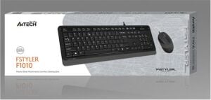 A4 Tech F1010 Q Usb Gri Fn-Mm Klv+Optik Mouse Set