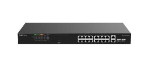 Ruijie-Reyee RG-ES118FGS-LP 16 Port POE+ 2 Port 10-100-1000 Mbps + 2 Port SFP 120W