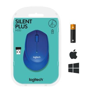 LOGITECH M330 Kablosuz Sessiz Mavi Mouse (910-004910)