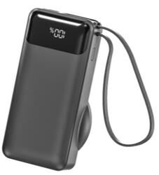 S-link G360 10000mAh PD35W+Magsafe 15W Type-C Kablolu Siyah LCD Taşınabilir  Powerbank