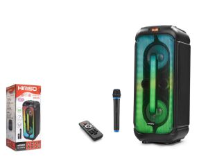 KIMISO QS4239 Pro 3000W Bluetooth Speaker Uzaktan Kumandalı Mikrofonlu 2x8 310x310x738MM Usb-TfCard