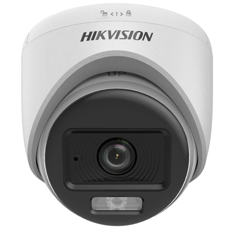 HIKVISION 5MP Dome 2.8mm ColorVu Analog Kamera Akıllı Hibrit Işıklı DS-2CE70KF0T-LPFS