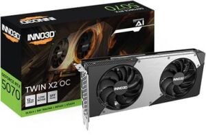 Inno3D GeForce RTX5070 Twin x2 OC 12GB GDDR7 192 Bit DLSS 4 Ekran Kartı