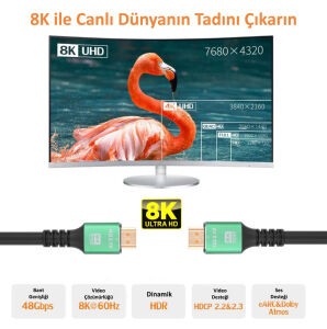 CODEGEN CPS8K15 1.5metre HDMI Görüntü Kablosu 8K