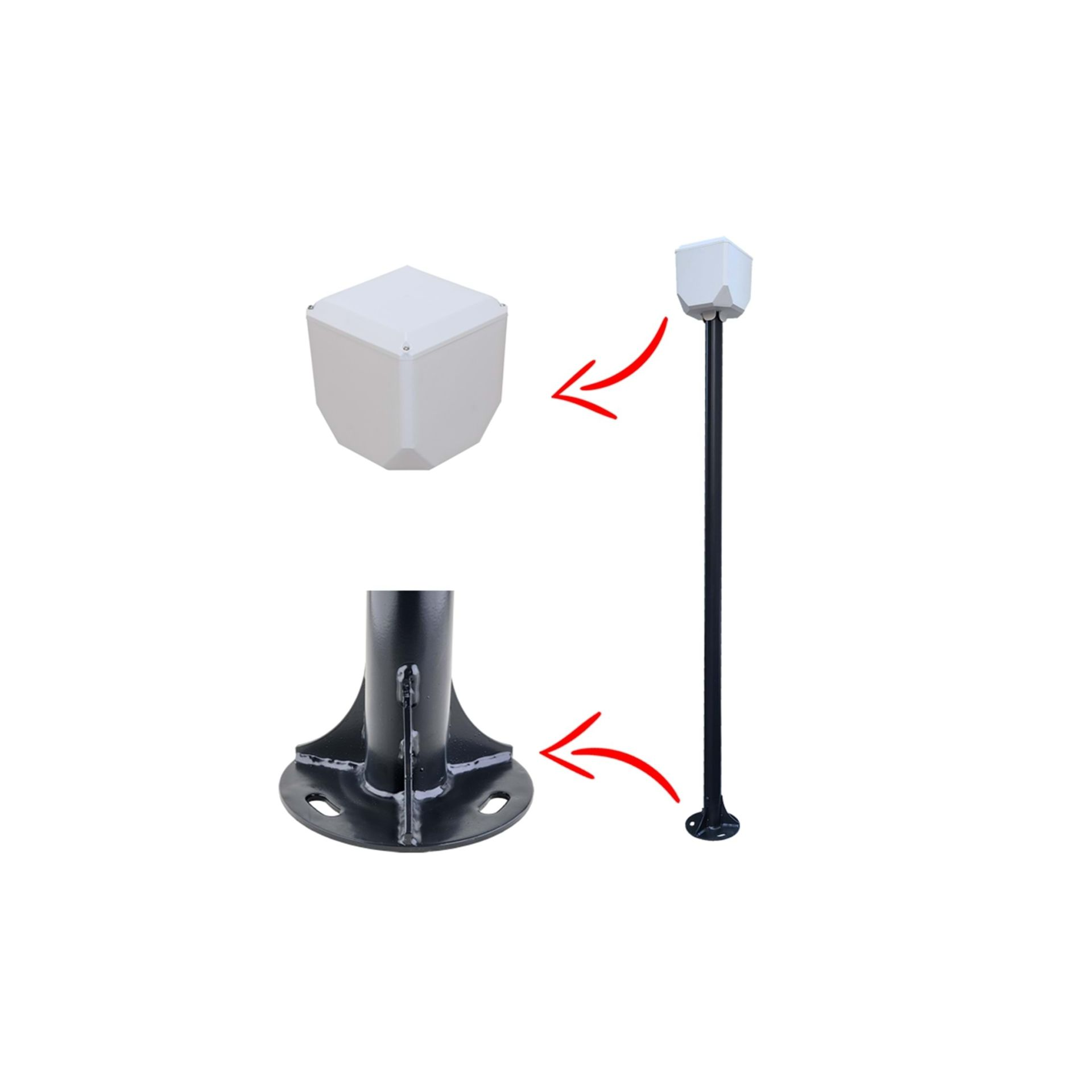 TRK 7016 Antrasit 2metre Kamera Direk (Trk-154 Küp İle Birlikte)