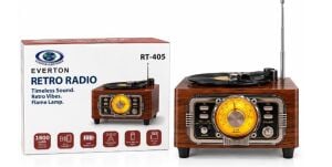 Everton Rt-405 Bluetooth Fm-Usb-Tf-Aux Şarjlı Nostaljik Radyo Plak Görselli