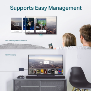 TP-LINK 8port TL-SG108E GIGABIT Yönetilebilir Switch Masaüstü