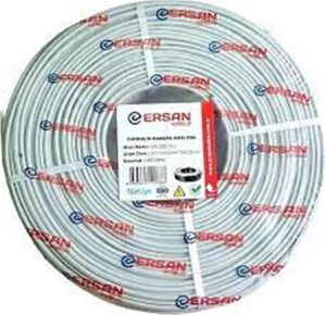 ERSAN ER-2201CU 2+1 1x0,22 mini Coax 2x0,22mm 250 metre CCTV Kamera Kablosu
