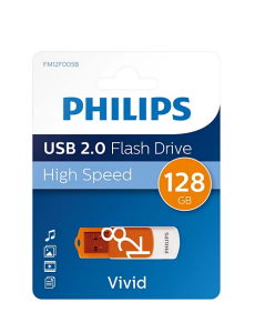 PHILIPS 128GB USB 2.0 Vivid FM12FD05B/00 Turuncu Taşınabilir Bellek