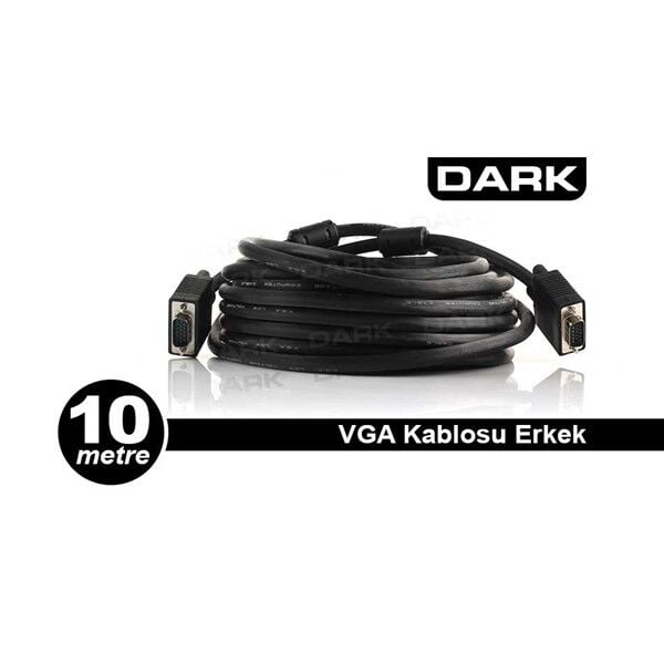DARK 10metre DK-CB-VGAL1000 VGA Uzatma Kablosu