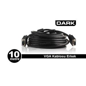 DARK 10metre DK-CB-VGAL1000 VGA Uzatma Kablosu