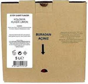 Eyüp Sabri Tuncer 5lt Limon  Kolonyası (5lt Bag IN Box Endüstriyel)