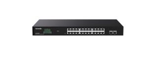 Tenda TEG2226F 24 Port 10-100-1000 + 2 Port SFP Switch Cloud Yönetilebilir Çelik Kasa Switch