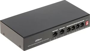 Dahua PFS3006-4ET-36 6 Port 10-100 (4 Poe + 2fe Uplınk Toplam 36W Poe)