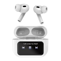 Asonic AS-TWS6S Beyaz Mobil Telefon Uyumlu Bluetooth 5.4V Ekranlı TWS Mikrofonlu Kulaklık