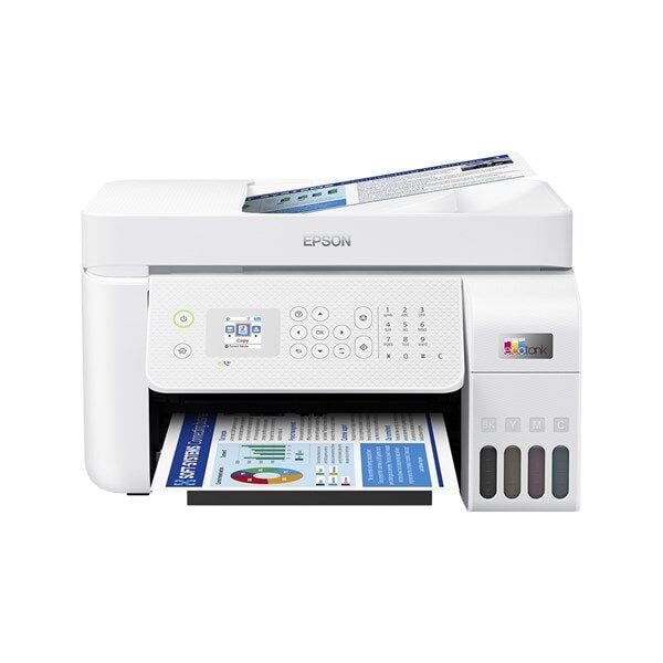 EPSON A4 Renkli L5296 Çok Fonksiyonlu Tanklı Yazıcı Fax USB 2.0,Ethernet,Kablosuz Beyaz