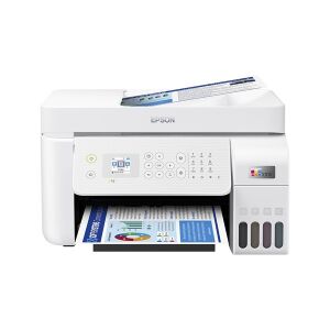EPSON A4 Renkli L5296 ok Fonksiyonlu Tankl� Yaz�c� Fax USB 2.0,Ethernet,Kablosuz Beyaz