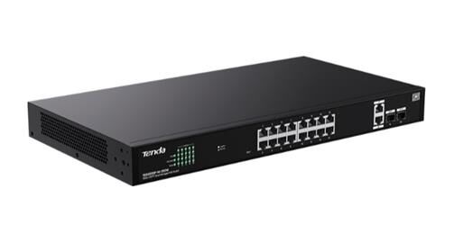 Tenda TEG2220P-16-250W 16 Port 10-100-1000 POE +2 SFP Switch Cloud Yönetilebilir Çelik Kasa Switch