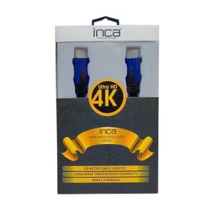 Inca IHH-01 HDMI To HDMI 1.8mt Örgülü 2160P ve 1080P FULL HD  yüzde 100 Bakır malzeme