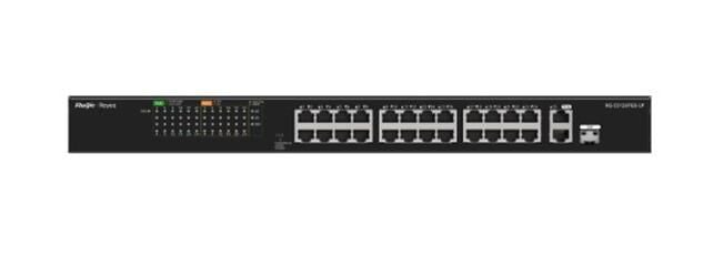 Ruijie-Reyee RG-ES126S-P 26 Port 10-100 Mbps 1 Port Uplink + 1 Port 10-100-1000 Mbps Poe 370W Switch