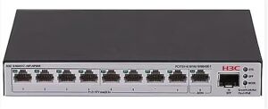 H3C S1600V2-10P-HPWR L2 9x 10-100-1000 BASE-T Ports (8x PoE+ Ports) 1x 1G SFP Port, 125W PoE+ Switch